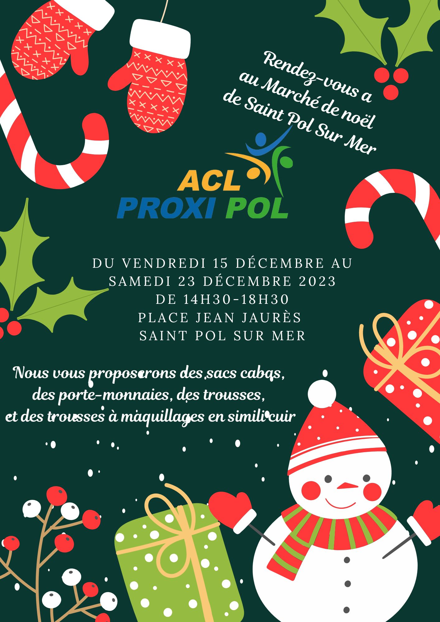 Green Red Funny Simple Illustrated Christmas Party Invitation Flyer